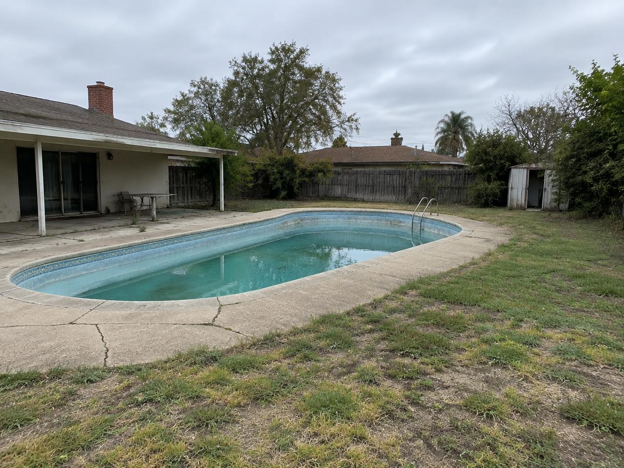 Backyard Transformation before